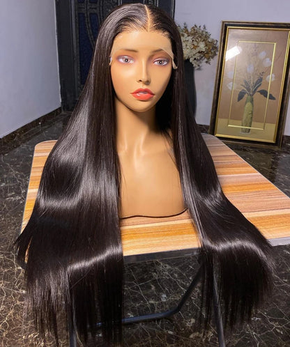 13x6 HD Lace Frontal Wigs Straight Lace Front Human Hair Wigs For Women Transparent Lace Wig 13x4 Human Hair 180% High Density