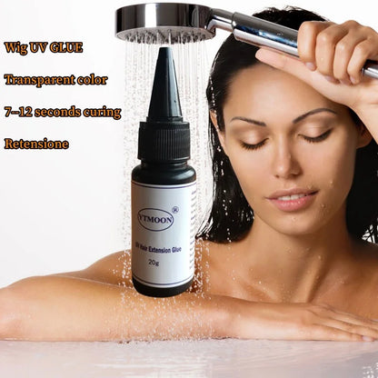 20g UV GLUE for Hair Extension Wig Adhesive Bonding Lasting No Irritant Waterproof oil proof Professional Barbershop accessories