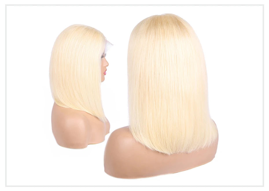 13x4 13x6 Blonde bob Wig Lace Front Human Hair Wigs 613 Straight HD Lace Frontal Wig Bob Glueless Wig Human Hair Ready To Wear