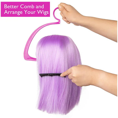 Wig Stands For Multiple Wigs Hanger Display Rack Wig Holder For Styling Plastic Storage Organizer For Wig Rack Stand