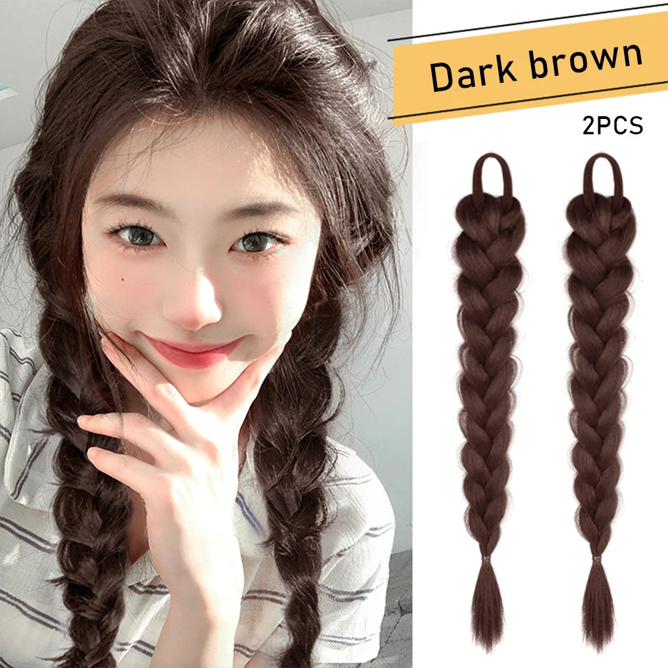 Ponytail Extension Bow Claw Curly Wavy Clip in Hairpiece Ponytail Hair Extensions Long Pony Tail Synthetic for Women Girl Daily