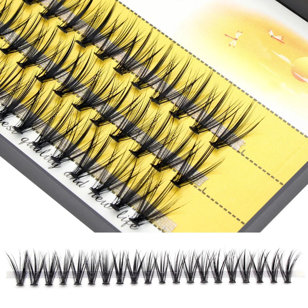 Moonlily Soft Mink Silk 20D/30D/40D Lashes Cluster Eyelash Extension Natural Long 3D Volume Effect Faux Bunche Individual Makeup