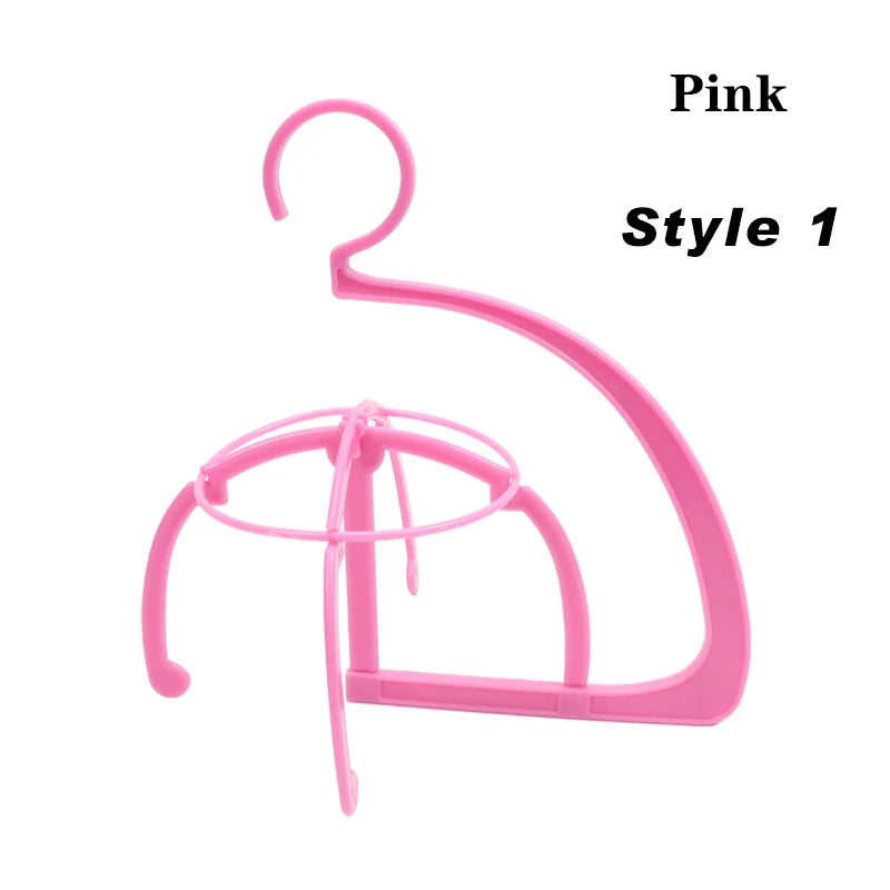 Wig Stands Plastic Hat Display Wig Head Holders Wig Hanger For Multiple Wigs 17x34Cm Portable Folding Wig Stand 1pcs Wig Holder