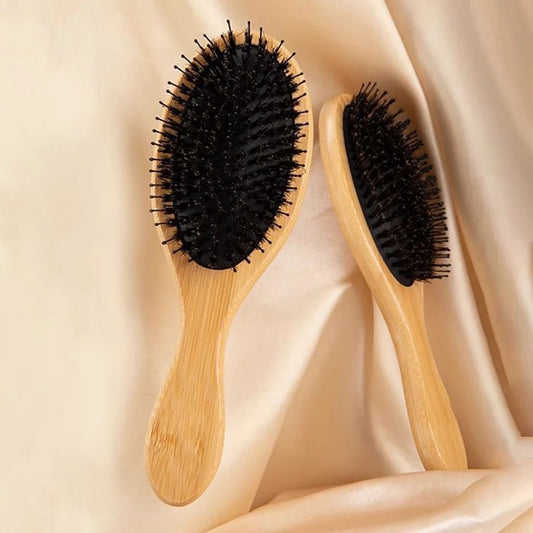 Soft Bristle Hair Brush Women Combs for Hair Wood HairBrush Detangle Straightener Brush Hair Comb Barber Accessories