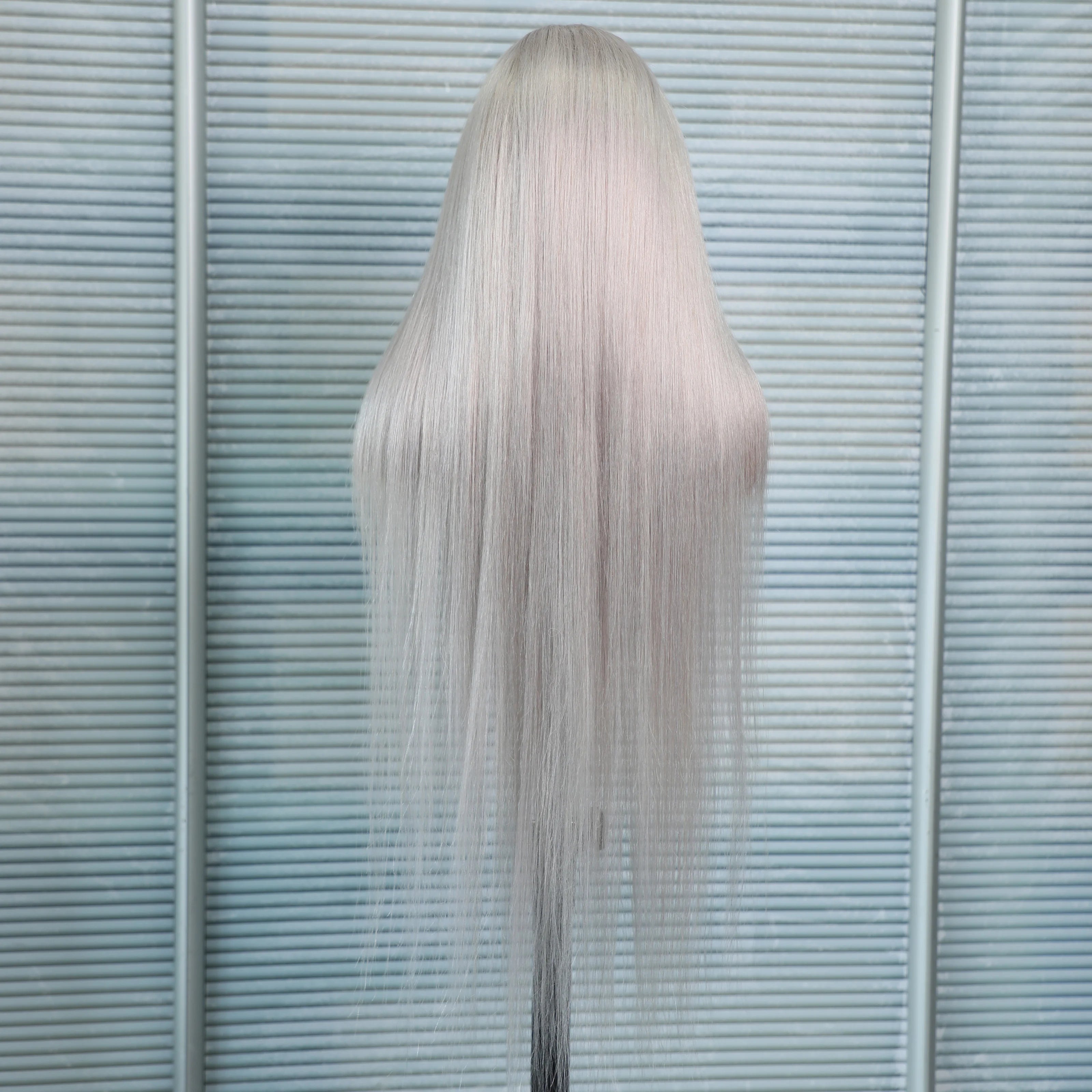 13x6 Straight Lace Front Wig Silver Grey Lace Front Wigs Human Hair Pre Plucked Brazilian Transparent 13x4 Lace Frontal Wig 200%