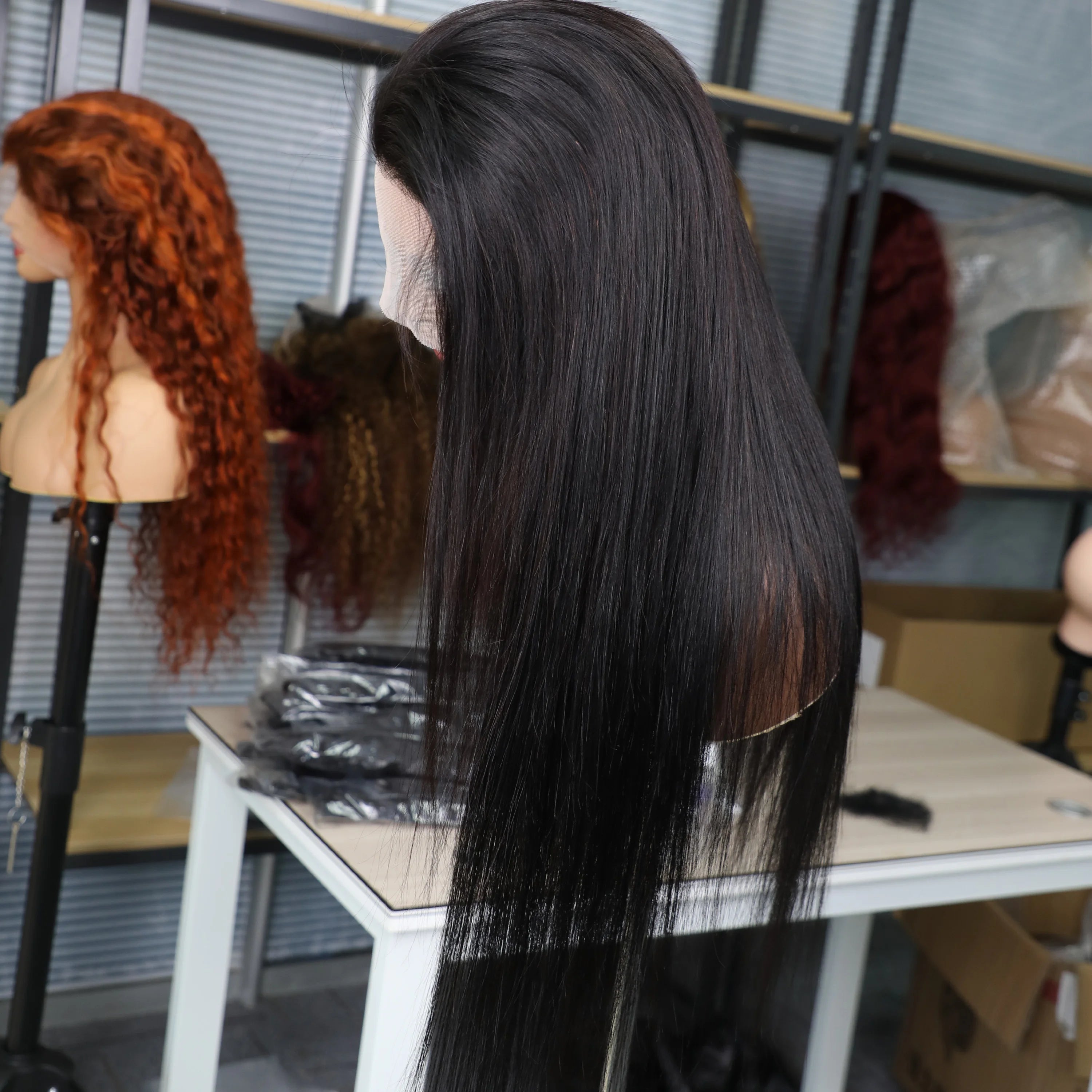 360 Full Lace Wig 13x6 Lace Front Human Hair Wigs For Women 30 34 Inch Brazilian Bone Straight Transparent Lace Frontal Wig 200%