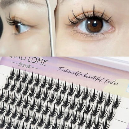 Mink eyelashes 1/box 80 bundle natural Russian 3D individual manga eyelash clusters extended Makeup tools wholesale lashes