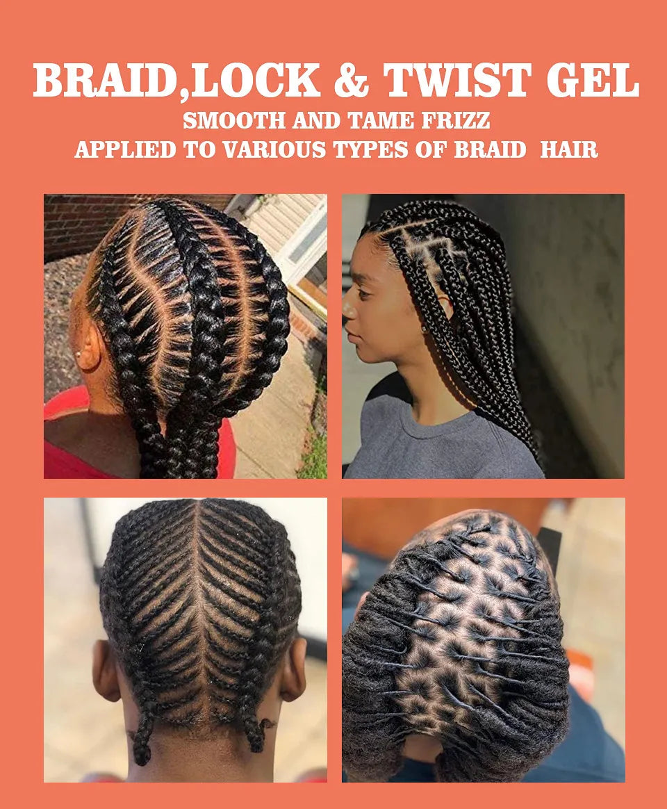 Strawberry Mint Hair Styling Gel Hair Pomade Professional Edge Control Wax for Wigs Women Lasting Edges Control Hair Wax Cream