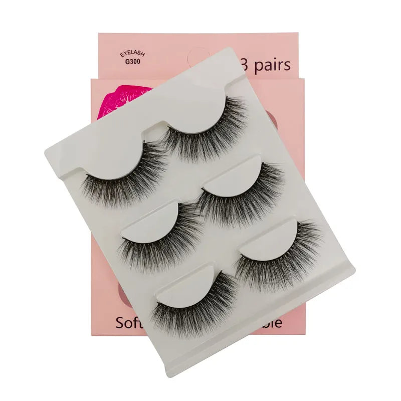 Eyelashes 3d mink lashes natural long make up false eyelashes eyelash brushes makeup eye lashes tweezers 3d lashes maquiagem