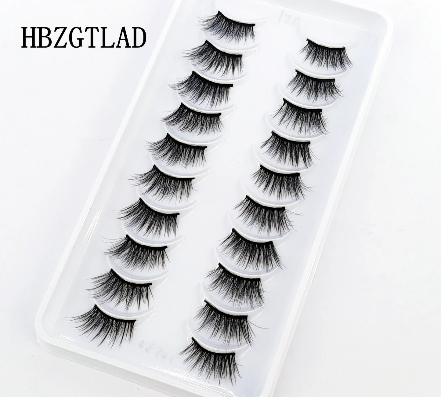 New 10 Pairs Crisscross Half Eye Lashes Natural False eyelashes Handmade 3D Mink Lashes Makeup Tools Reusable Eyelash Extension