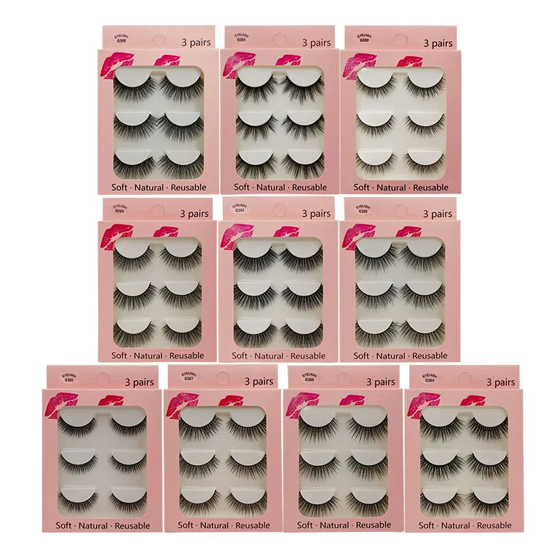 Eyelashes 3d mink lashes natural long make up false eyelashes eyelash brushes makeup eye lashes tweezers 3d lashes maquiagem