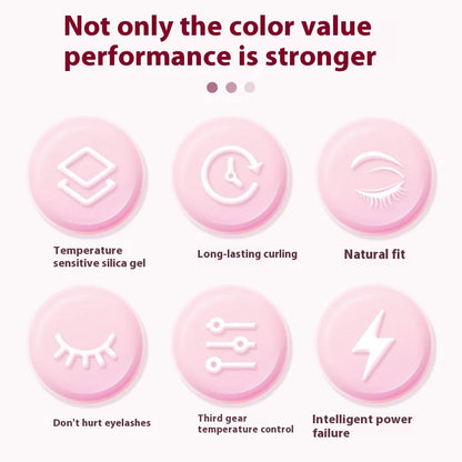 Electric eyelash curler, long-lasting styling, easy and perfect curling all day long, portable electric eyelash curler