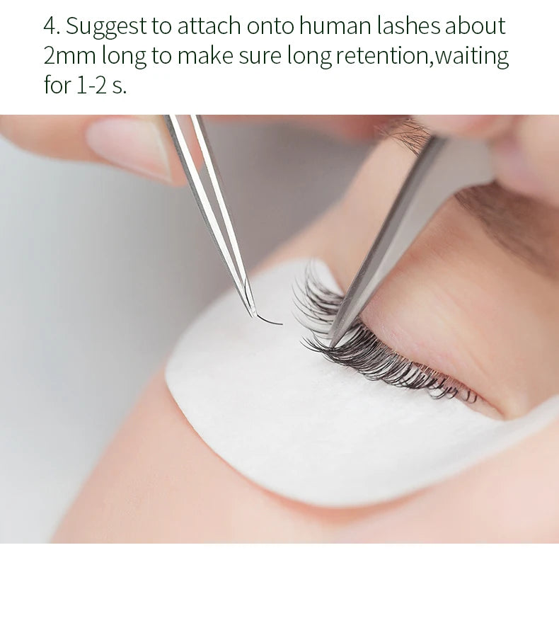 SONG LASHES Eyelash Extension Glue Individual False Lashes Transparent Clear Adhesive Kit for Professional Use 1-2 Sec Dry Time