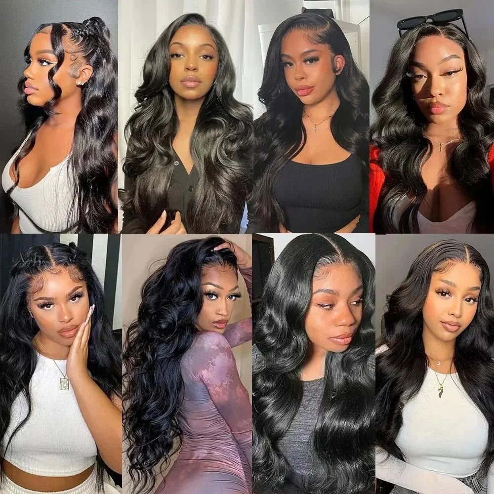 360 Lace Front Wig Human Hair Body Wave Invisi Strap Snug Fit 360 Transparent Lace Frontal Wigs Pre Cut Lace Wig