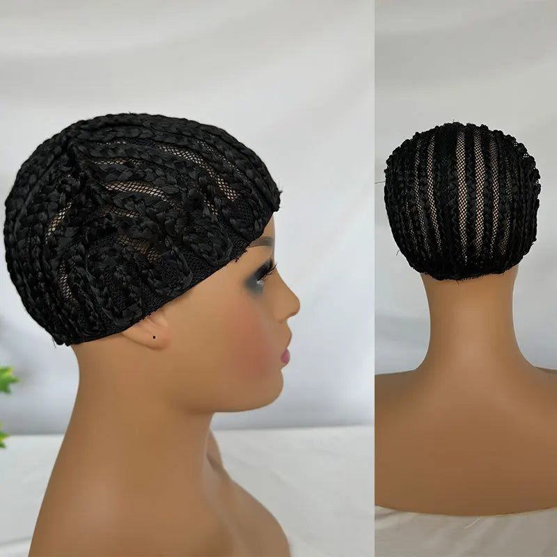 Braided Wig Cap For Crochet Hair Braids Breathable Cornrow Cap for Making Synthetic Wig Women Crochet Wigs 1 Piece