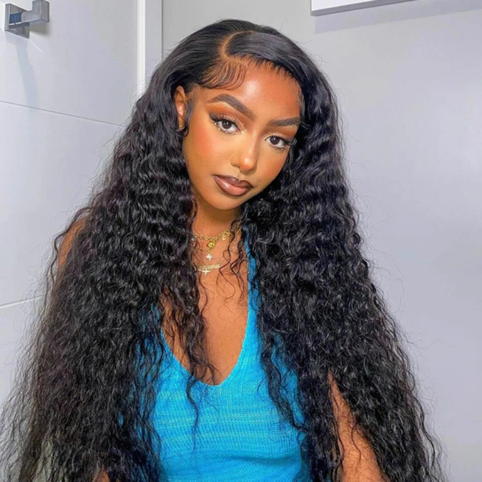 Water Wave Bundles Human Hair Peruvian Wet and Wavy Hair Bundles 30 Inch Long 1/3/4 Bundles Deal RemyCurly Human Hair Extensions
