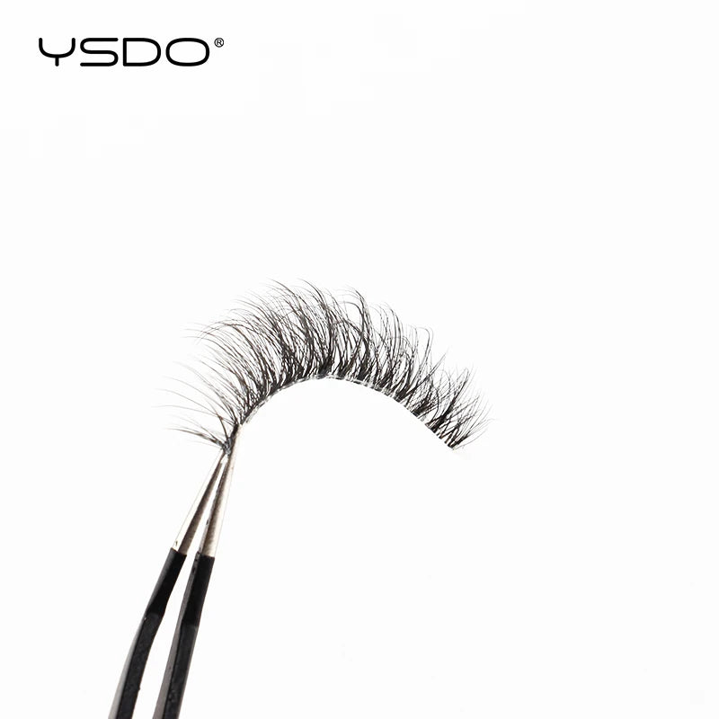 YSDO Natural Long Eyelashes 10 Pairs Wispy Soft 3D Mink Lashes Reusable Cat Eye Lashes Makeup Eyelash Extension Faux Cils