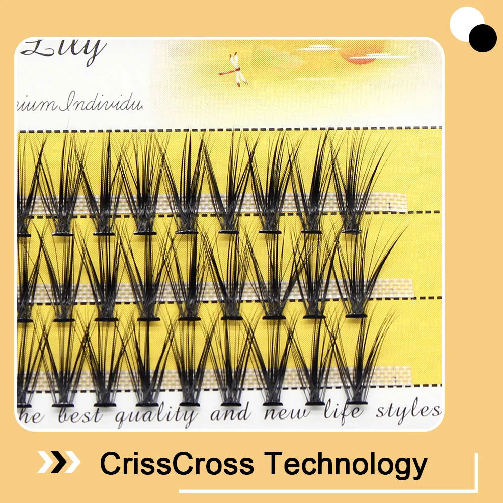 Moonlily Soft Mink Silk 20D/30D/40D Lashes Cluster Eyelash Extension Natural Long 3D Volume Effect Faux Bunche Individual Makeup