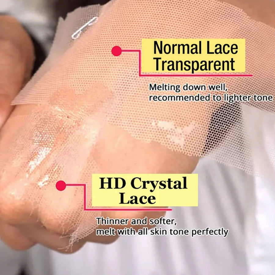 Invisible 5x5 HD Lace Closure Melt Skin Pre Plucked HD Transparent Lace Straight 6x6 7x7 HD Lace Closures Only 100% Human Hair