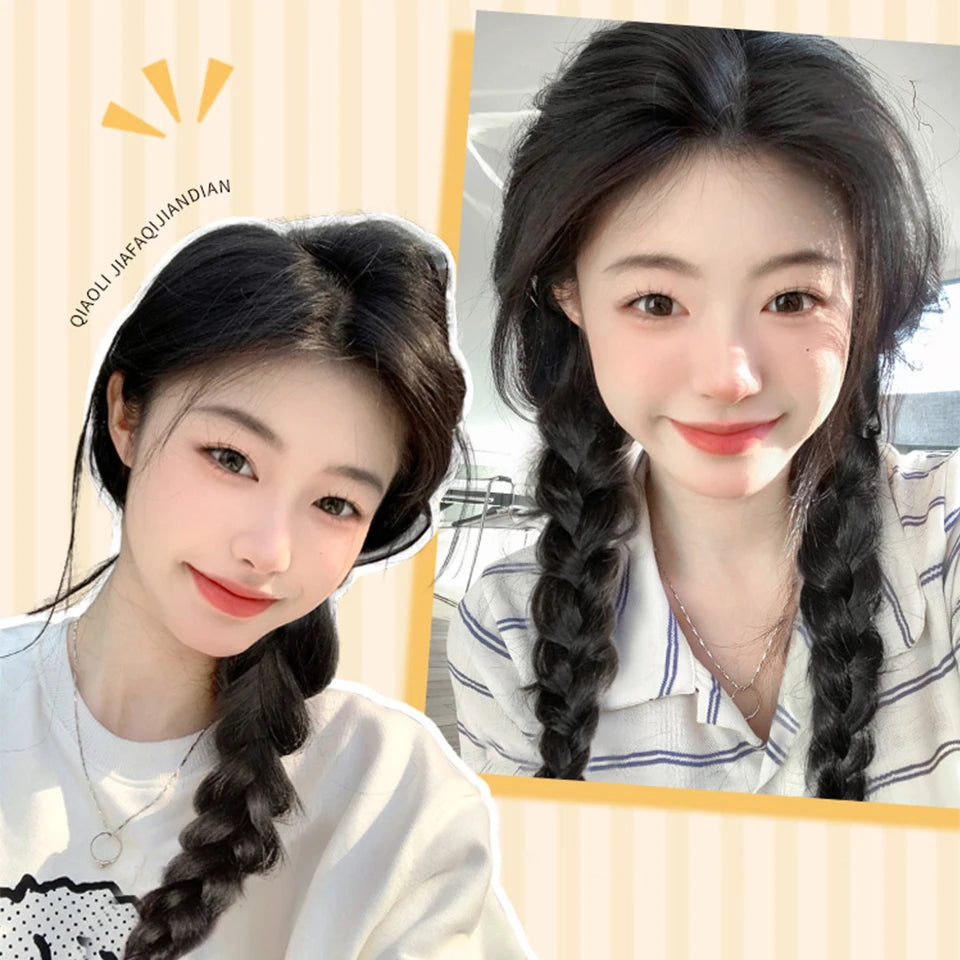 Ponytail Extension Bow Claw Curly Wavy Clip in Hairpiece Ponytail Hair Extensions Long Pony Tail Synthetic for Women Girl Daily