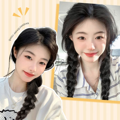 Ponytail Extension Bow Claw Curly Wavy Clip in Hairpiece Ponytail Hair Extensions Long Pony Tail Synthetic for Women Girl Daily