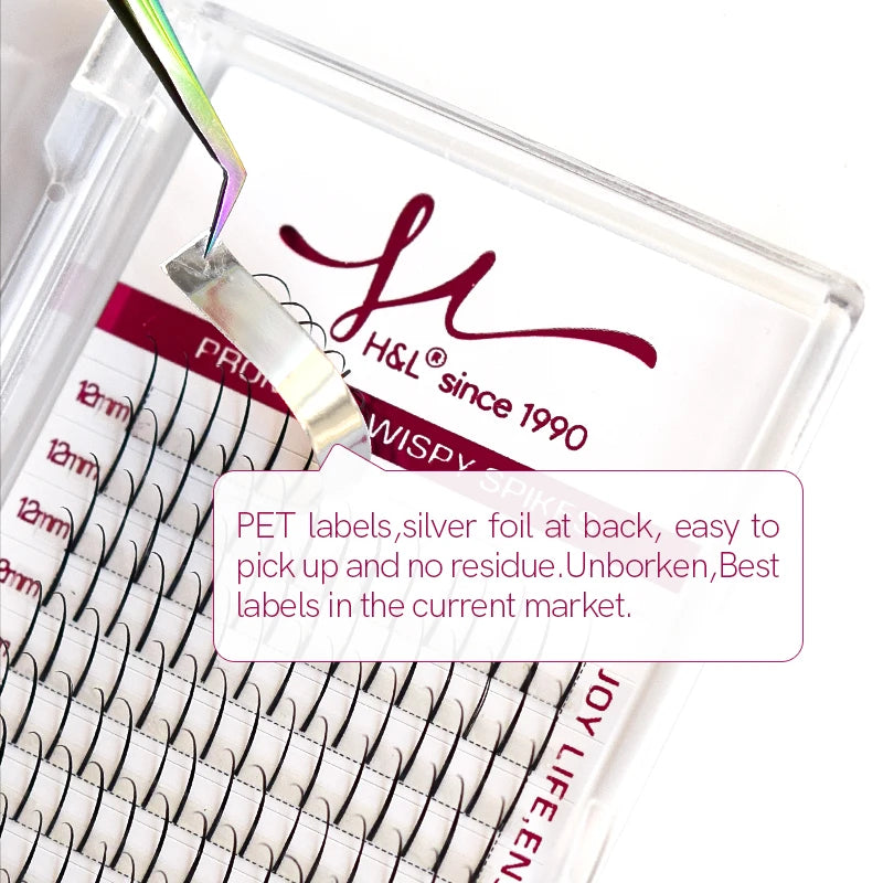 Wispy Fairy Eyelashes Individual Cluster Spikes Lash Wispy Premade Russian Matte Promade Wispy Spikes False Eyelash Extensiones