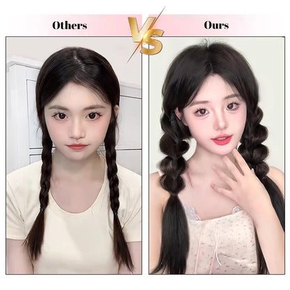 Ponytail Extension Bow Claw Curly Wavy Clip in Hairpiece Ponytail Hair Extensions Long Pony Tail Synthetic for Women Girl Daily