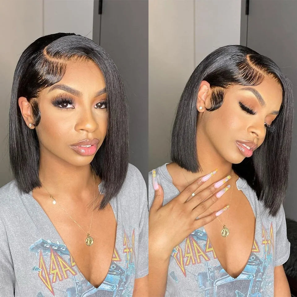 Bone Straight Bundles Human Hair 100% Unprocessed Virgin Hair 1 2 3 Bundle Deals Short Brazilian Straight Weave Hair Extensions