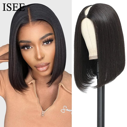 V Part Wig Human Hair No Leave Out Brazilian Straight Human Hair Wigs for Women Wigs Glueless Virgin 180%% Density
