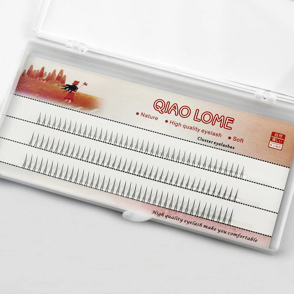 Natural Lashes 120 Clusters V-Shaped Lower Eyelashes 5/6/7mm Natural Lower Under Eyelash Easy Grafting Makeup Extension Tools