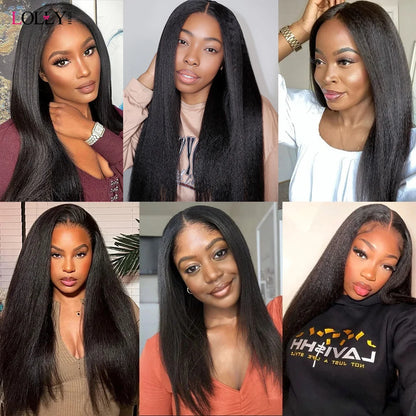 Light Yaki Straight Hair Bundles 1/3/4 Pieces Kinky Straight Human Hair Bundles 8-30 Inch Remy Human Hair Extensions For Women