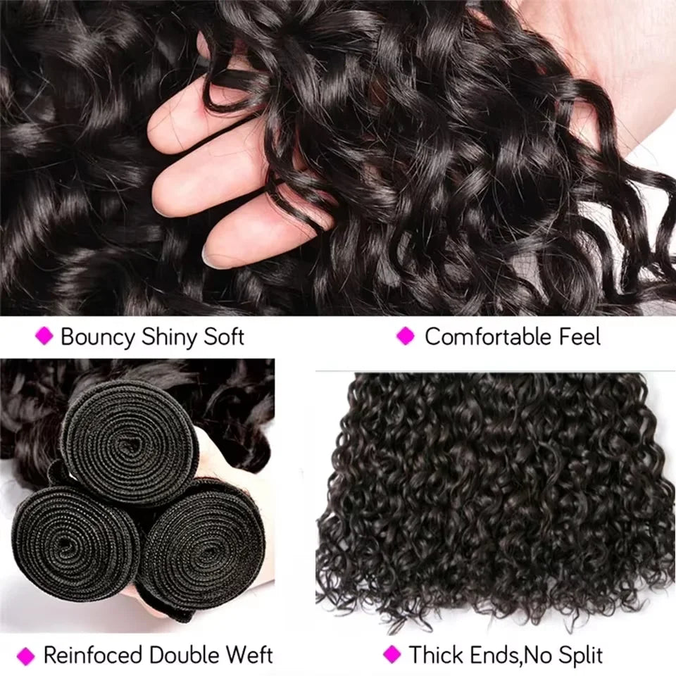 Brazilian Hair Weave Bundles 8-22 Inch Kinky Curly Wave Bundles Human Hair Wig 100% Human Hair Wig 180 Density For Black Women