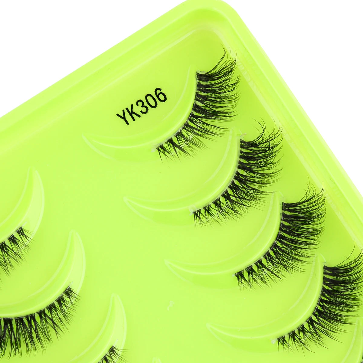 3D Mink Lashes 3/10 Pairs Cat Eye Half Lashes Natural Long False Eyelashes Strip Makeup Soft Fake Eyelash Extension Make Up Tool
