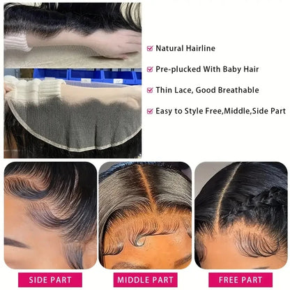 4x4 5x5 Lace Closure Straight Human Hair Top Lace Closure Preplucked Ear to Ear 13x4 Lace Frontal Transparent  Lace Closure