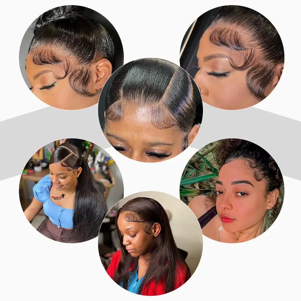 Edge Control Hair Gel Edge Brush Refillable Pocket Size Baby Hair Brush Kit Perfect Performance Long Lasting No White Residue