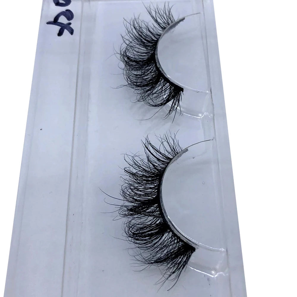 Bulk 3D Faux Mink Eyelashes Natural Thick Long False Eyelashes Wholesales Dramatic Fake Lashes Makeup Extension Eyelashes