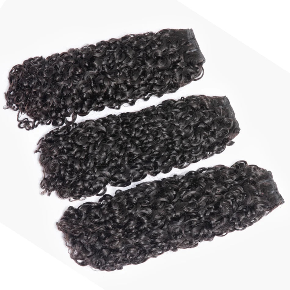 10A Small Spirals Curly Bundles Brazilian Unprocessed Kinky Curly Human Hair Pixie Deep Curls Weave Virgin Hair Extension 3B 3C