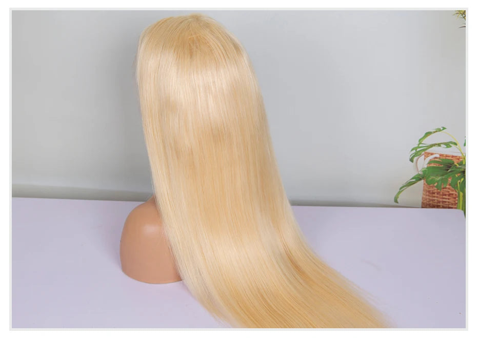 Real 13x4 13x6 HD Lace Frontal Wig 613 Blonde Lace Front Wig Human Hair Bone Straight Human Hair Wigs Pre Plucked with Baby Hair