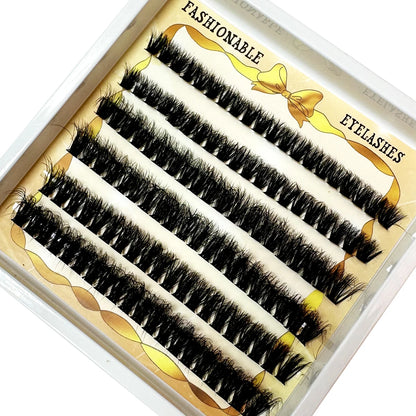 300/120PCS 5D Fluffy Cluster Lashes 30D-100D Natural Thick Eyelash Clusters Individual Lashes DIY Eyelashes Extension Makeup