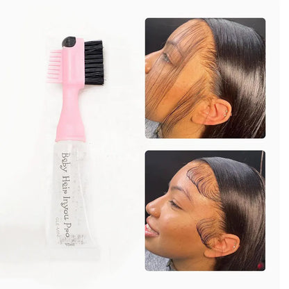 Edge Control Hair Gel Edge Brush Refillable Pocket Size Baby Hair Brush Kit Perfect Performance Long Lasting No White Residue