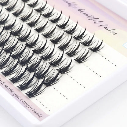 Mink eyelashes 1/box 80 bundle natural Russian 3D individual manga eyelash clusters extended Makeup tools wholesale lashes