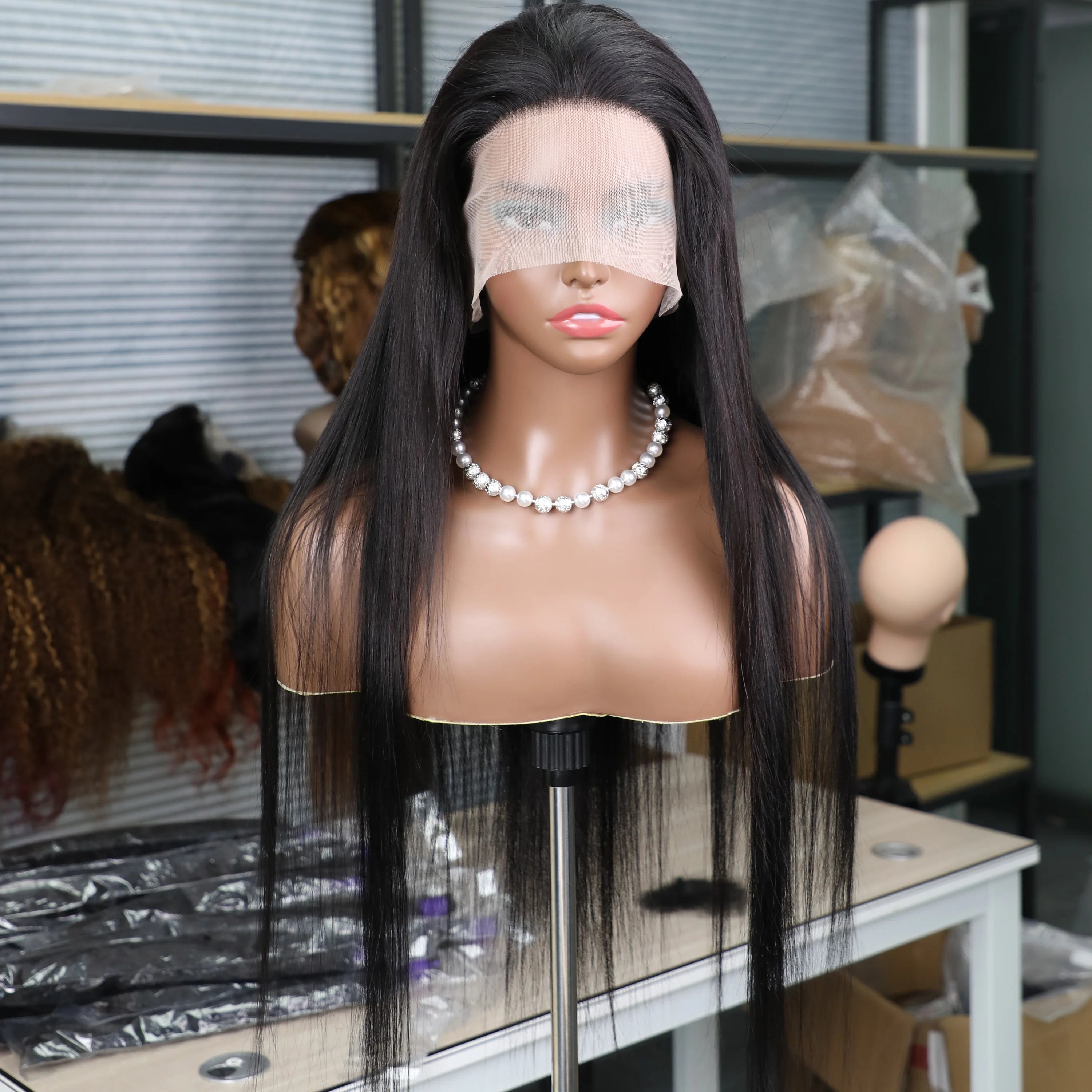 360 Full Lace Wig 13x6 Lace Front Human Hair Wigs For Women 30 34 Inch Brazilian Bone Straight Transparent Lace Frontal Wig 200%