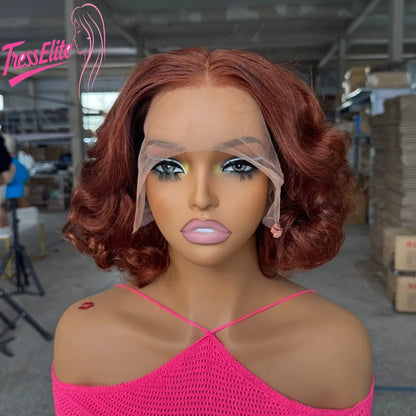 DD Raw Vietnamese Human Hair Wig Full Frontal Lace  Bouncy  100% Natural Look Ultra Soft Full Hand Weaving Brazilian Virgin Remy