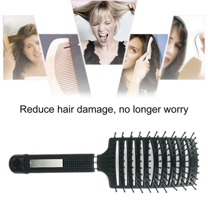 Hair Scalp Massage Comb Nylon Hairbrush Anti-Static Wet Curly Detangle Hair Brush Girls Salon Hairdressing Styling Brush Tool