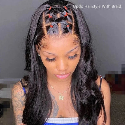 Cheap 360 Lace Front Wigs Human Hair Body Wave Full Lace Frontal Human Hair Wigs Raw Indian Glueless 38Inch HD Lace Front Wig