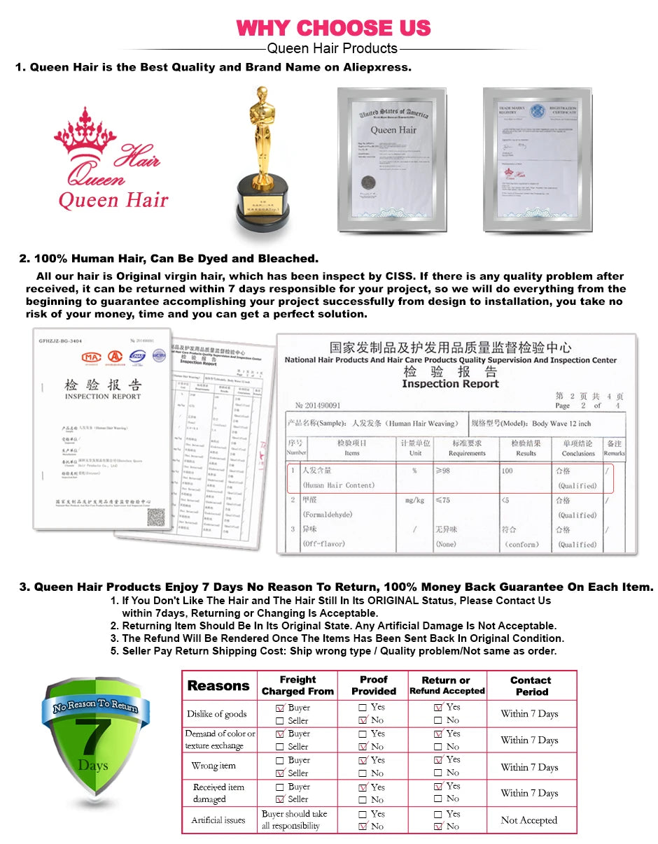 Cambodian Raw Hair Bundle 100% Virgin Human Hair Bundles Body wave and loose wave style Queen Hair Official Store