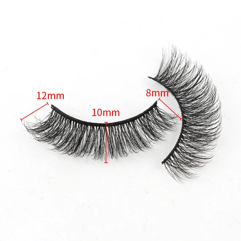 Cat Eye Lash 3/5/10 Pairs Half Lashes Natural Long False Eyelashes Wispy 3D Mink Lashes Volume Faux Cilios Extension Makeup Tool