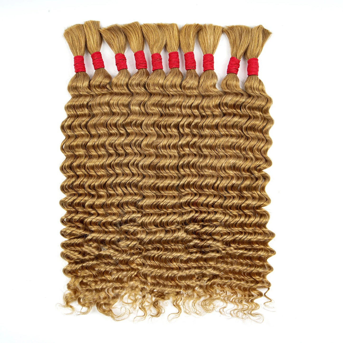 Deep Wave Bulk Human Hair for Boho Braids No Weft 100% Virgin Human Hair Bulk for Braiding Curly Extension Bundles for Women