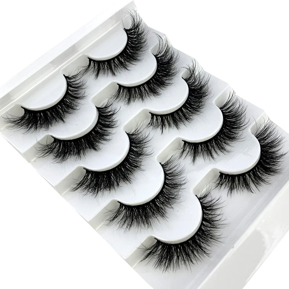 Faux Mink Eyelashes Natural 3D Mink Lashes Volume False Eyelashes Dramatic Thick Fake Eyelash Extension Makeup Tool Maquiagem