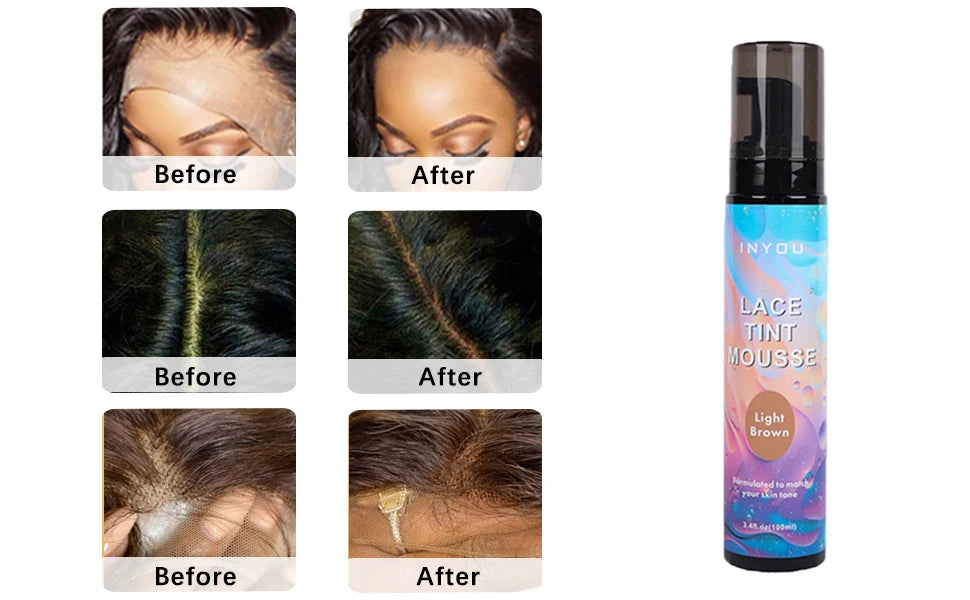 Lace Tint Mousse For Wigs - Long-Lasting, Easy To Apply And NaturaLooking Lace Tint Mousse